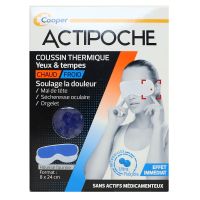 Actipoche coussin thermique yeux et temps microbilles chaud / froid