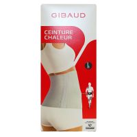 Ceinture chauffante gris anthracite taille Large hauteur 25cm