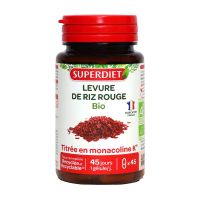 Levure de riz rouge bio 45 gélules