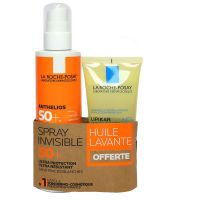 Anthelios crème solaire SPF50+ 200ml + Lipikar huile 100ml offerte