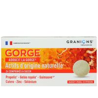 Gorge adoucit la gorge citron 24 pastilles