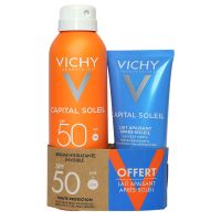 Capital Soleil brume hydratante SPF50 200ml + lait apaisant offert