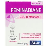 Feminabiane CBU D-Mannose goût fraise 10 sachets à diluer