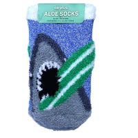Chaussettes enfant infusées à l'Aloe vera Requin taille 26-31