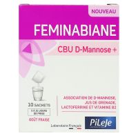 Feminabiane CBU D-Mannose goût fraise 10 sachets à diluer