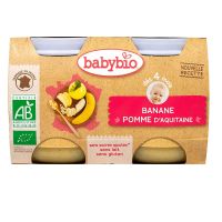 Petit pot fruits banane & pomme 2x130g