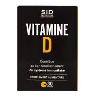 Vitamine D complément alimentaire 30 capsules