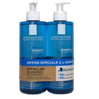 Effaclar gel moussant nettoyant purifiant visage 2x400ml