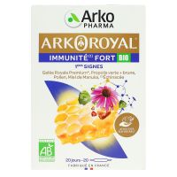 Arkoroyal immunité fort miel 20 ampoules