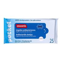 Pocket 25 lingettes antibactériennes