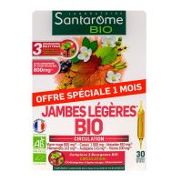 Jambes légères bio circulation 30 ampoules