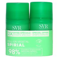Spirial déodorant végétal 24h roll-on 2x50ml