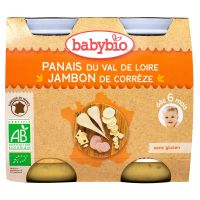 Petit pot menu panais jambon 2x200g