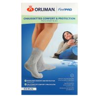 FeetPad chaussettes confort et protection grises pieds diabétiques taille 4