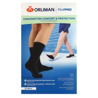 FeetPad chaussettes confort et protection noires pieds diabétiques taille 3