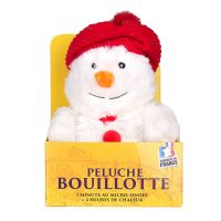 Peluche bouillotte bonhomme de neige