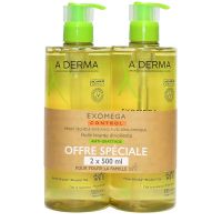 Exomega Control huile lavante émolliente anti-grattage 2x500ml
