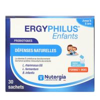 Ergyphilus Enfants probiotiques défenses naturelles 30 sachets