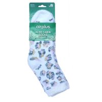 Chaussettes hydratantes fleurs blanc taille 35-41