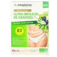 Arkofluides Ultra brûleur de graisses bio 30 ampoules