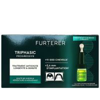 Triphasic Progressive traitement anti-chute longévité et densité 8x5,5ml