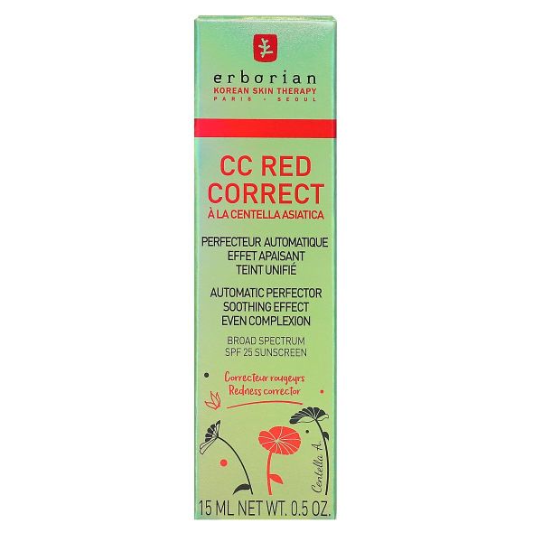 CC Red Centella Asiatica perfecteur automatique correcteur rougeurs SPF25 15ml