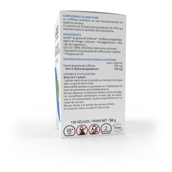 Arkogélules griffonia 150mg 5-HTP 130 gélules