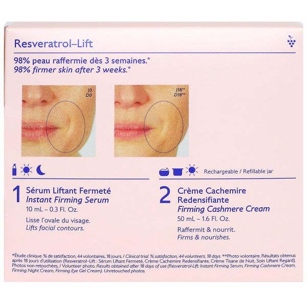 Resveratrol Lift creme cachemire 50ml + serum liftant 10ml offert
