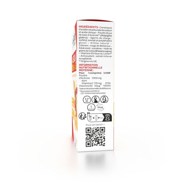 Azinc vitamines C et D3 effervescent 20 comprimés