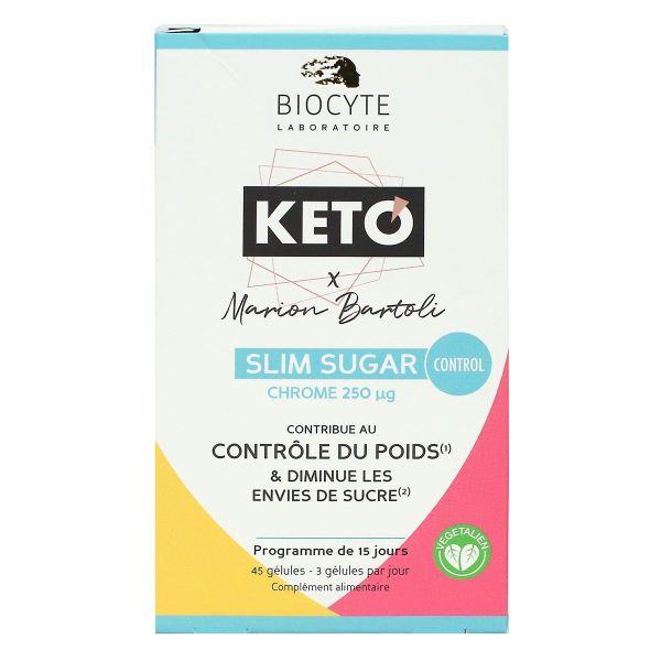 Keto Slim Sugar Control Marion Bartoli 45 gélules