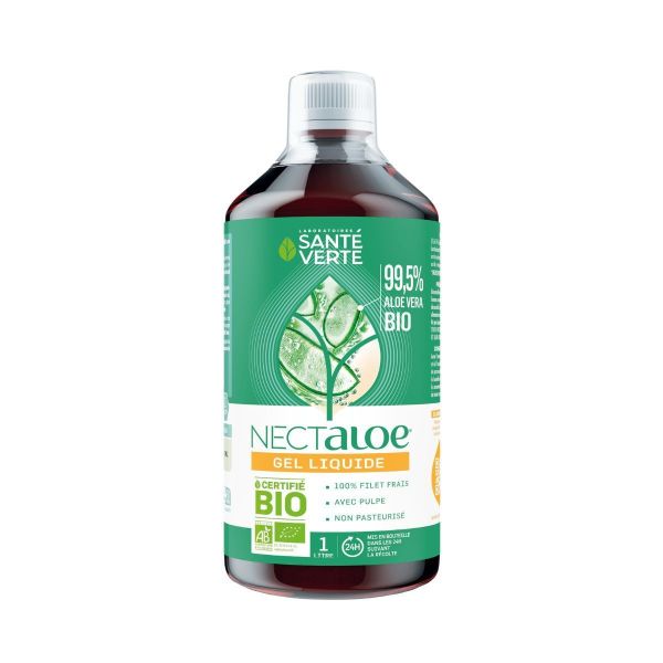 Nectaloe gel liquide aloe vera bio 99,5% 1 Litre