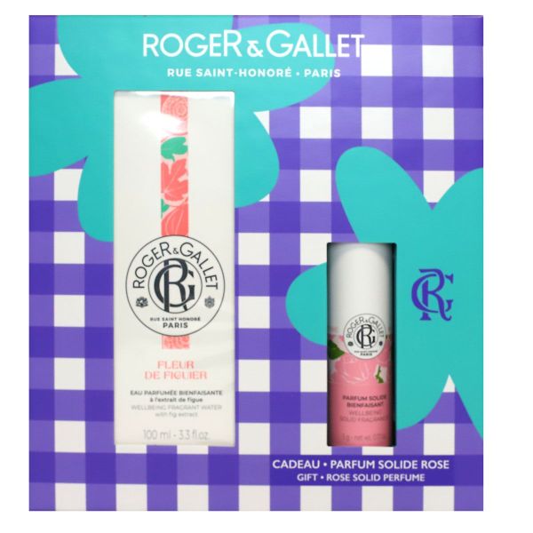 Coffret Fleur de figuier eau parfumée 100ml + parfum solide offert