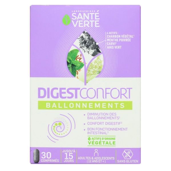 DigestConfort diminution ballonnements confort digestif 30 comprimés