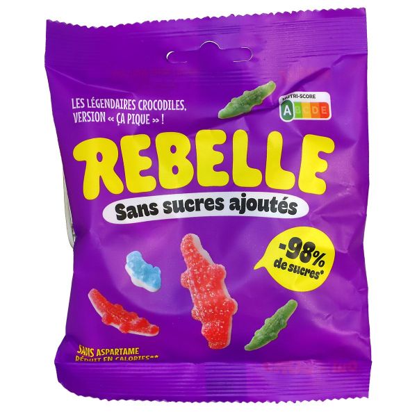 Bonbons crocos acidulés sans sucre ajouté 50g