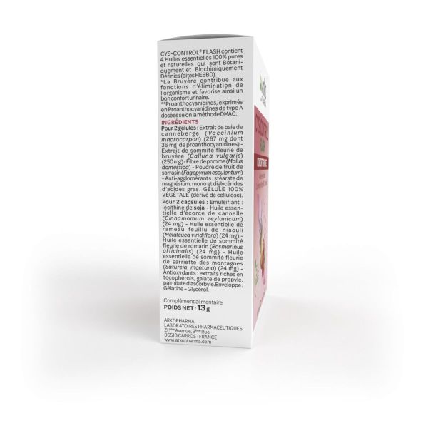 Cys-control flash 10 gélules + 10 capsules