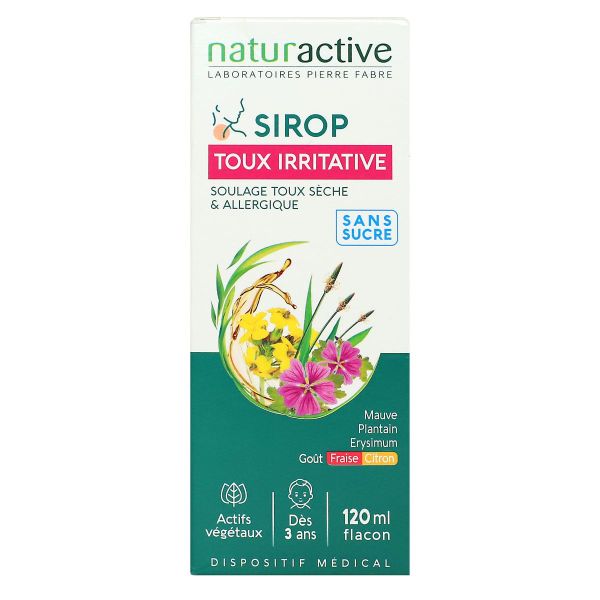 Sirop toux irritative sans sucre 120ml