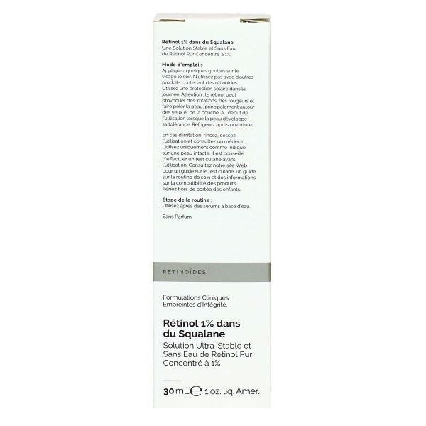 Retinol 1% dans du Squalane solution ultra-stable 30ml