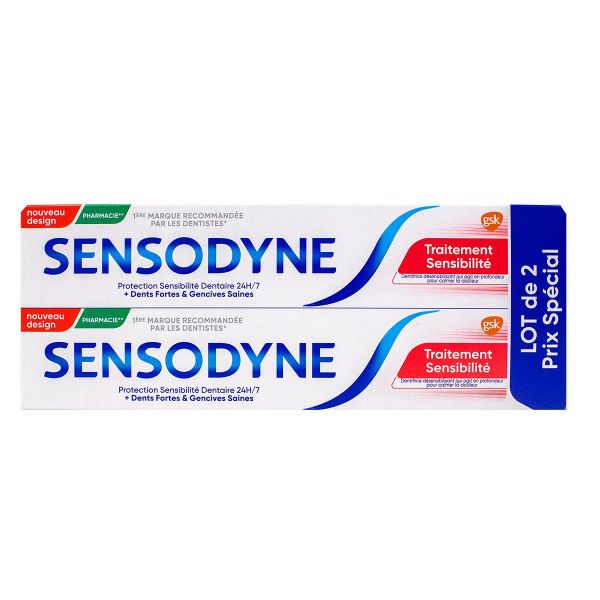 Traitement sensibilité dentifrice 2x75ml