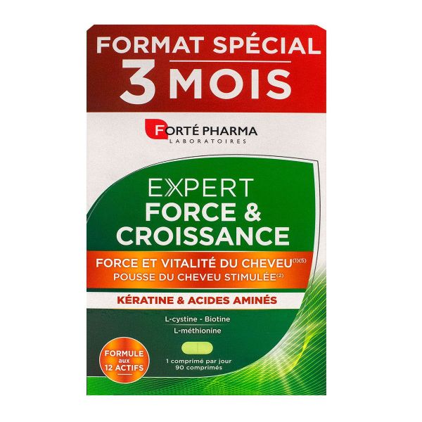 Expert force & croissance cheveux 90 comprimés