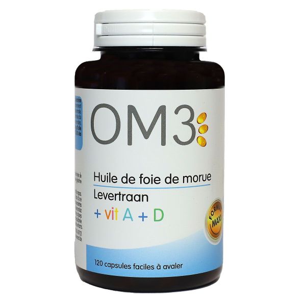 OM3 huile de foie de morue 120 capsules