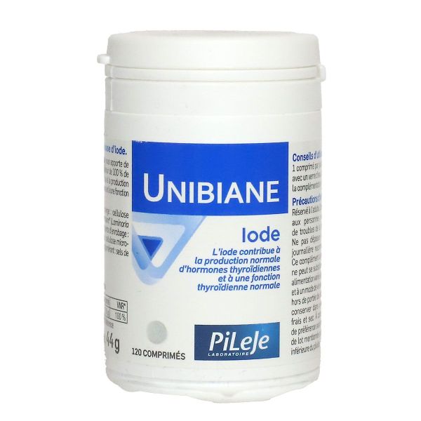 Unibiane iode production normale hormones 120 comprimés