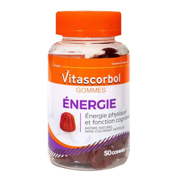 Vitascorbol Energie physique fonctions cognitives 50 gommes