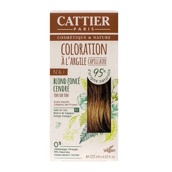 Kit capillaire à l'argile coloration n°6.1 blond foncé cendré 120ml