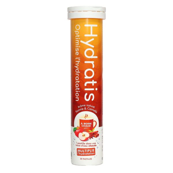 Solution d'hydratation pomme cannelle à boire chaud 20 pastilles