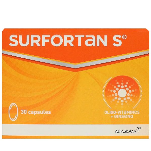 Surfortan S complément alimentaire ginseng et oligo vitamines 30 capsules