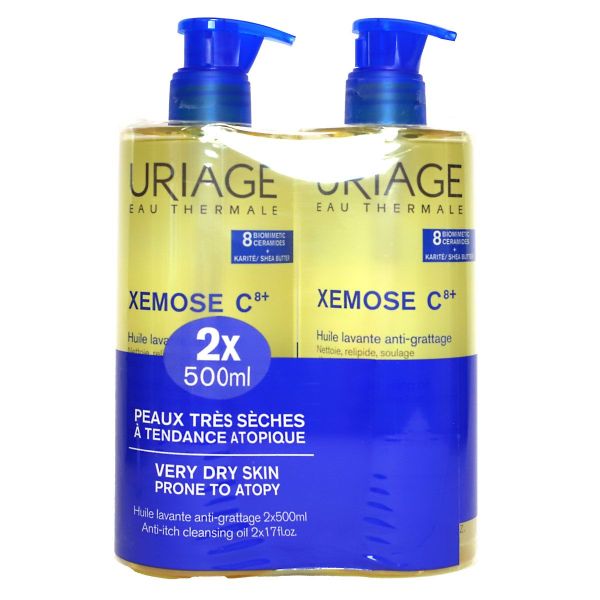 Xémose huile lavante apaisante 2x500ml