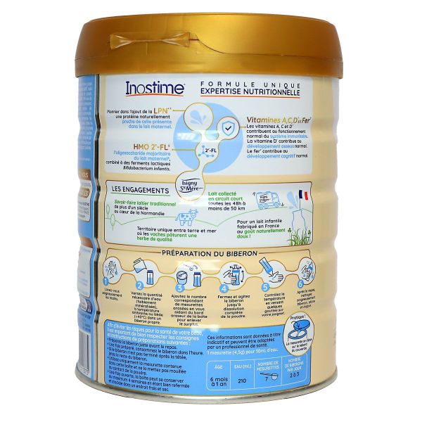 Lait infantile LPN HMO 6-12 mois 2eme age 800g