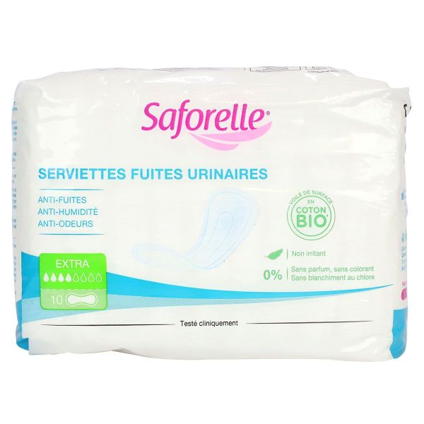 20 serviettes Extra fuites urinaires