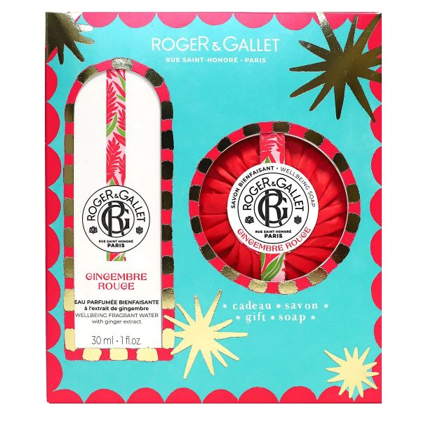 Coffret Gingembre rouge eau parfumée Bienfaisante 30ml + savon 100g offert