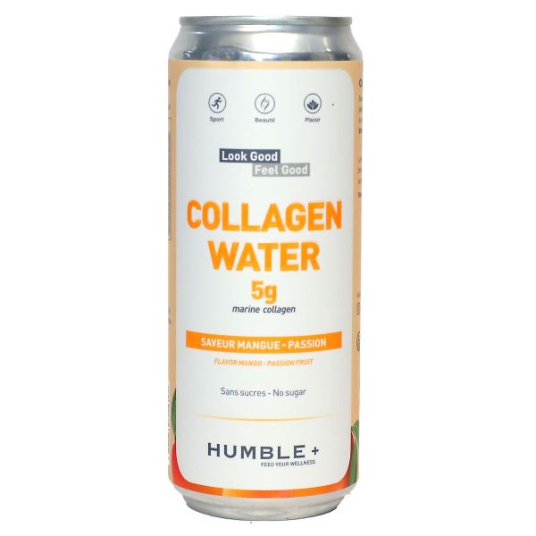 Eau pétillante au collagène mangue-passion 33ml